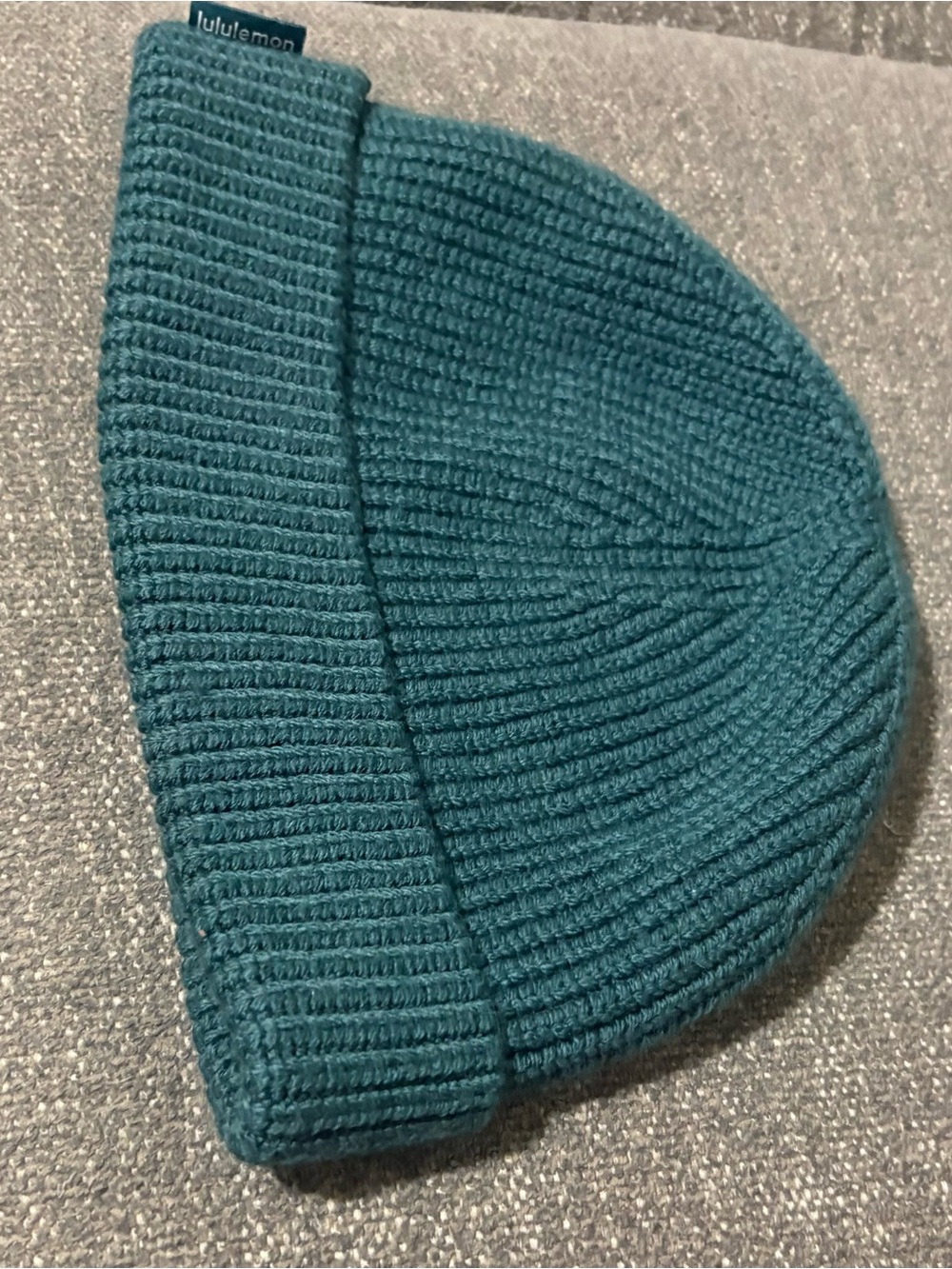 Lululemon RIBBED MERINO WOOL BLEND KNIT BEANIE SZ L/XL Green Jasper